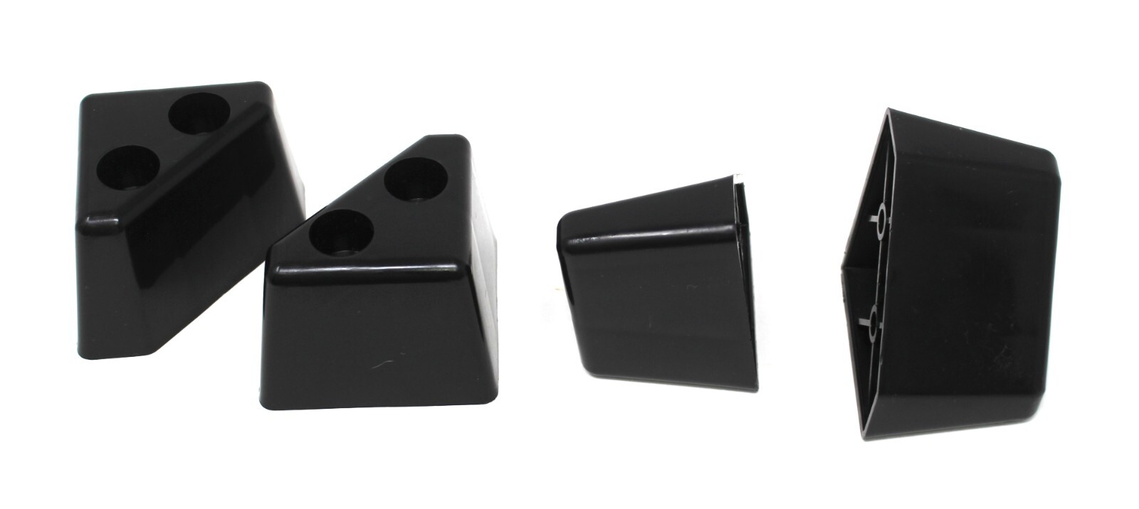 4 Pack Of BlackPlastic Furniture Triangle Corner Legs – Chair Sofa Couch