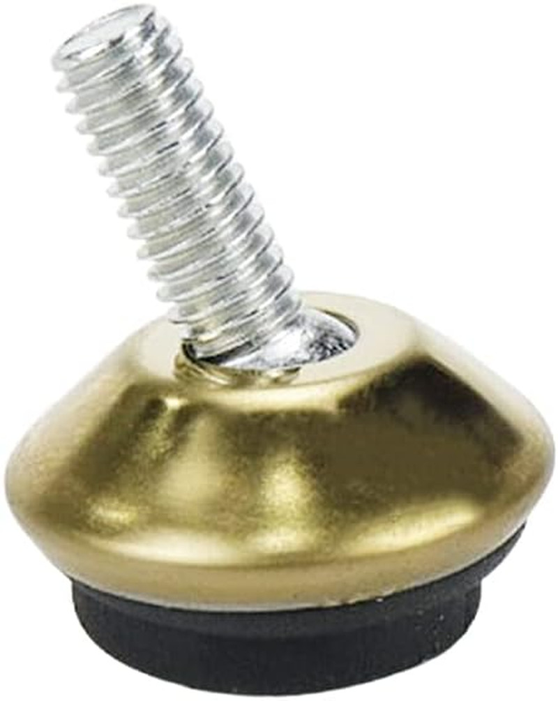 M6 Adjustable Furniture Feet Swivel Furniture Leg Levelers,Gold-16Pcs | WDONAY T