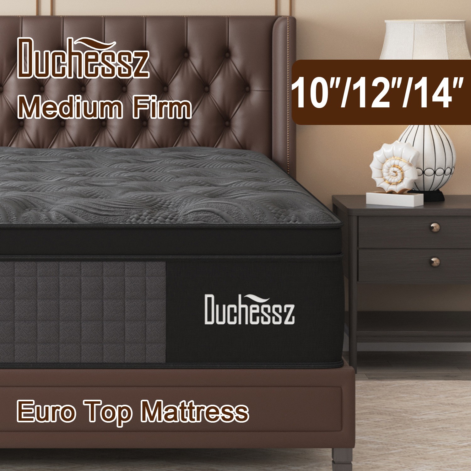 10″12″14″ Twin Full Queen King Size Mattress in a Box Hybrid Spring Memory Foam