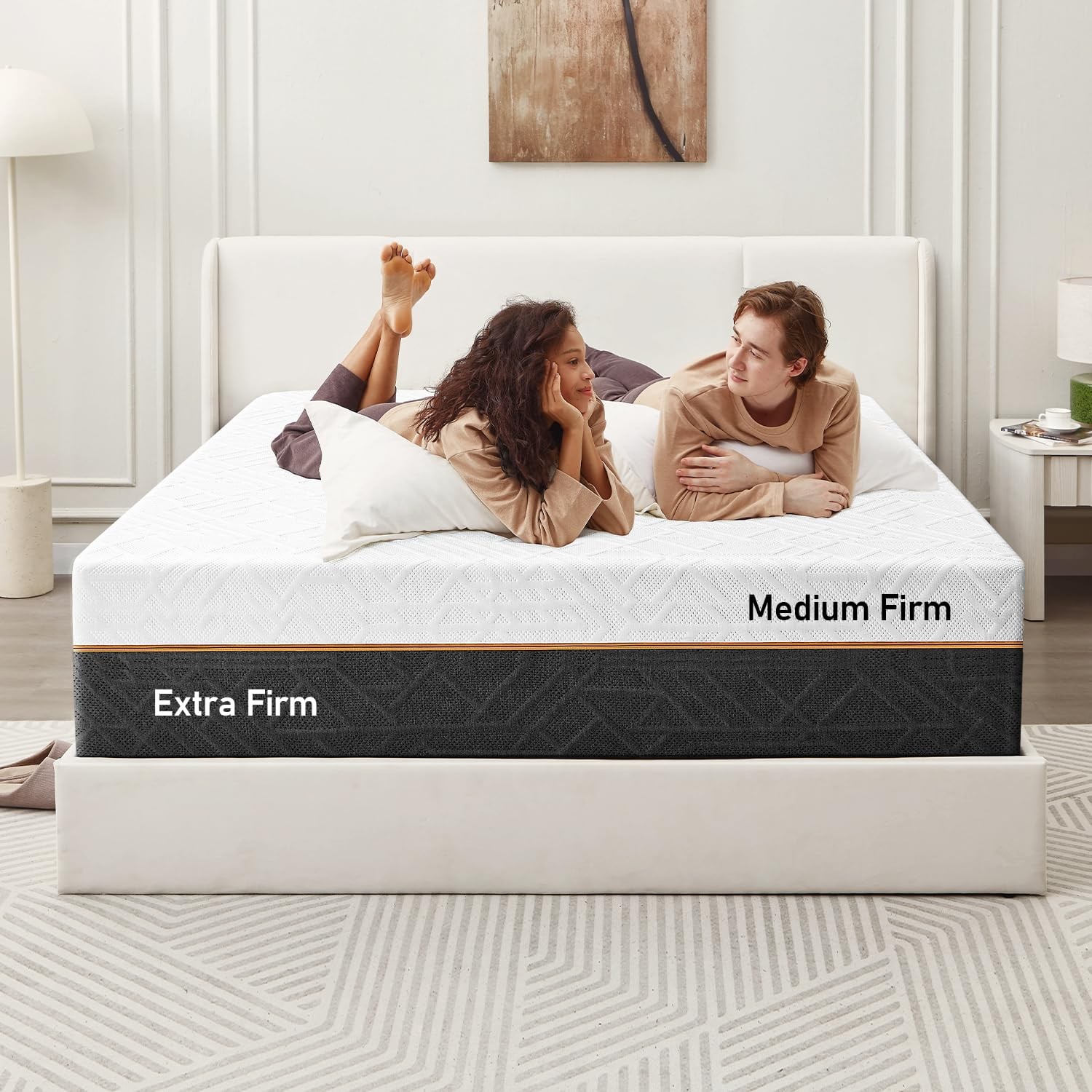 Extra Firm King Mattress 14-Inch: Extra & Medium Firm Dual Side Flippable, Du…