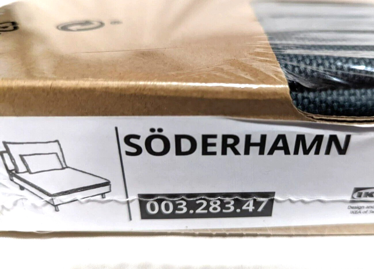 Ikea SODERHAMN One (1) Seat Section Cover Slipcover FINNSTA TURQUOISE New SEALED