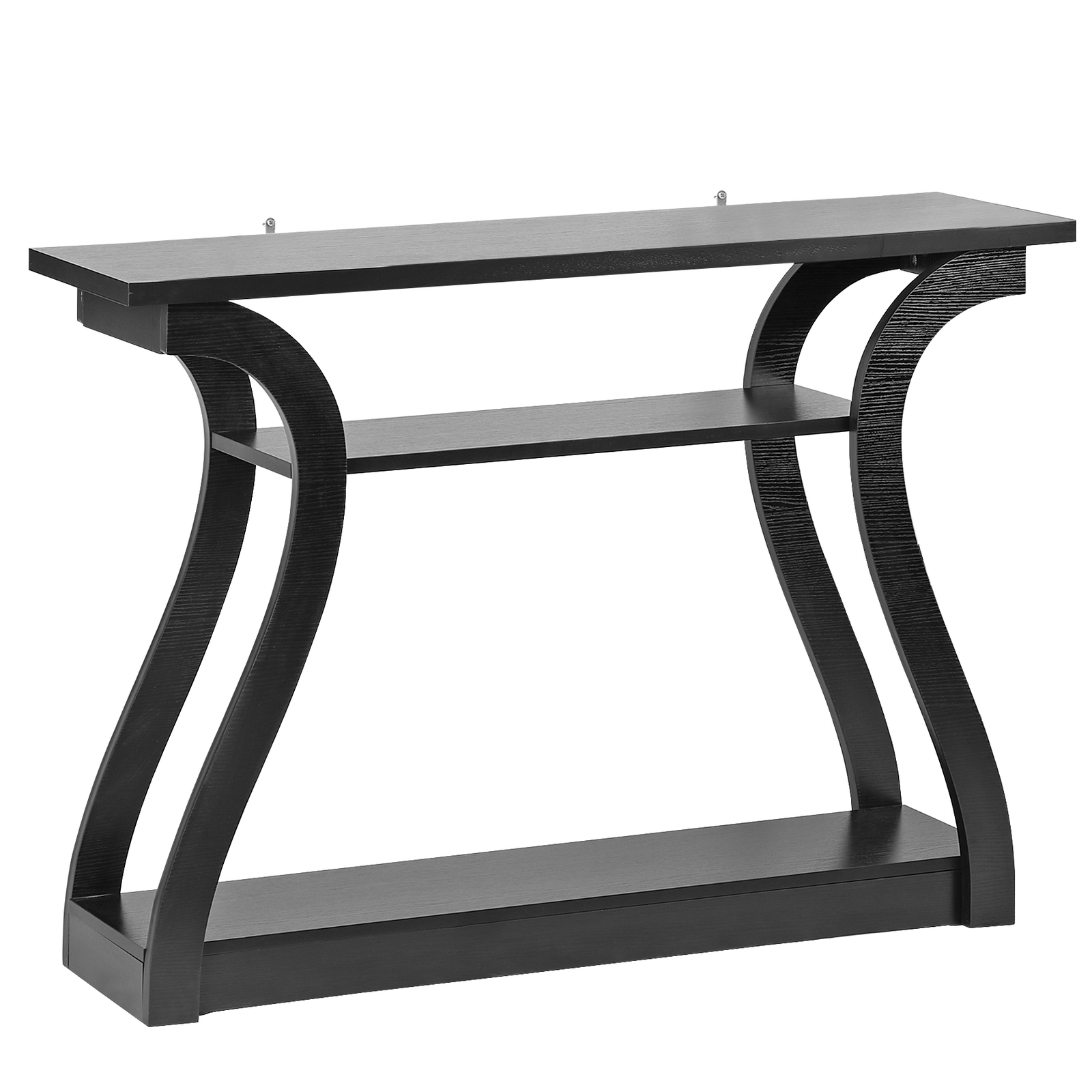 Accent Table Console Table Black Side Table Curved Hallway Living Room End Table