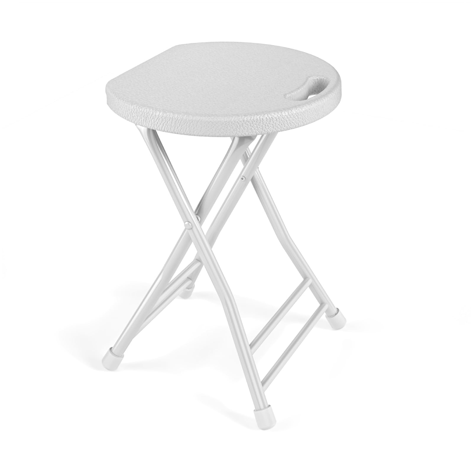Iwdoo Folding Stool 18 Inch Foldable Stool Frame Folding Bar Stools 500Lbs