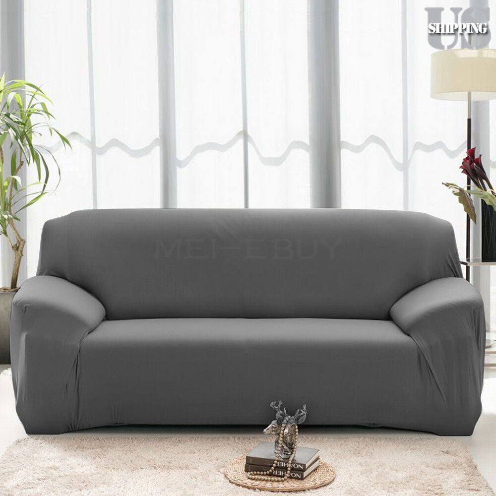 1/2/3/4 Seater Stretch Chair Sofa Cover Slipcover Elastic Couch Protector Cover