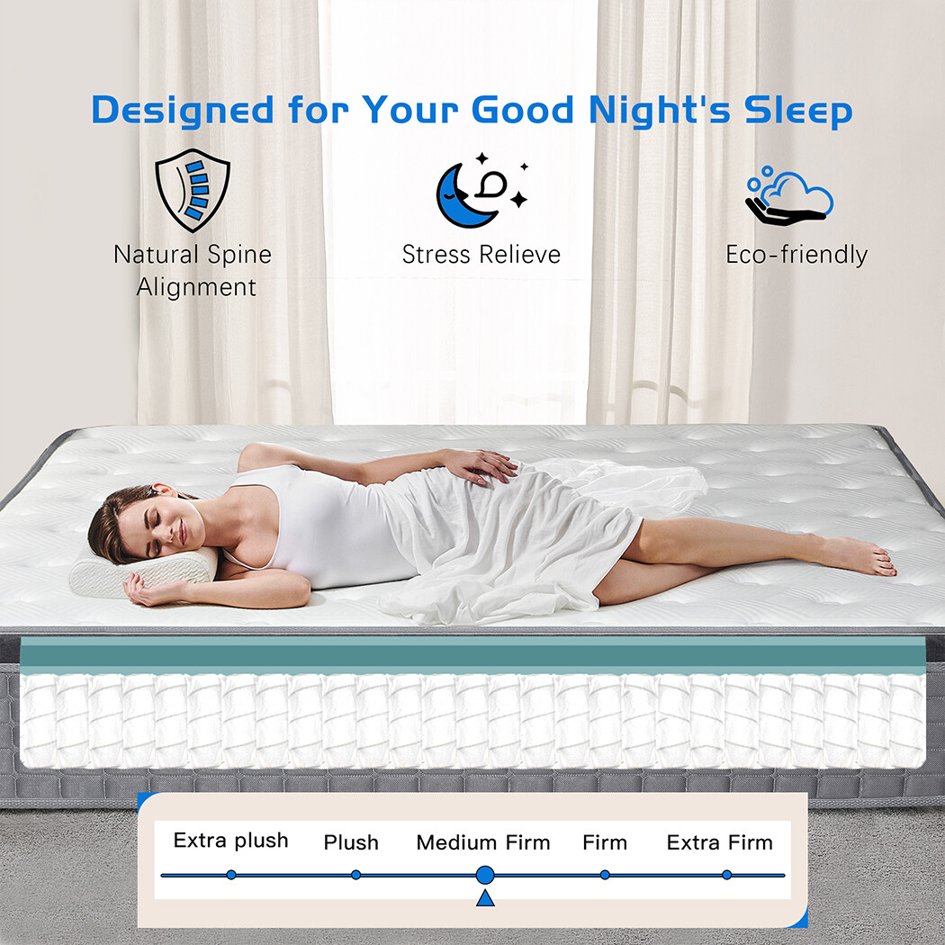 MICOOLS 12 Inch Mattress Twin Full Queen King Bed Size Luxury Mattresses 7 Zone