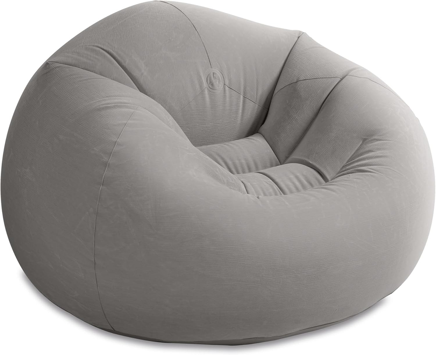INTEX 68579EP Beanless Bag Inflatable Lounge Chair: Corduroy Textured Flocking –