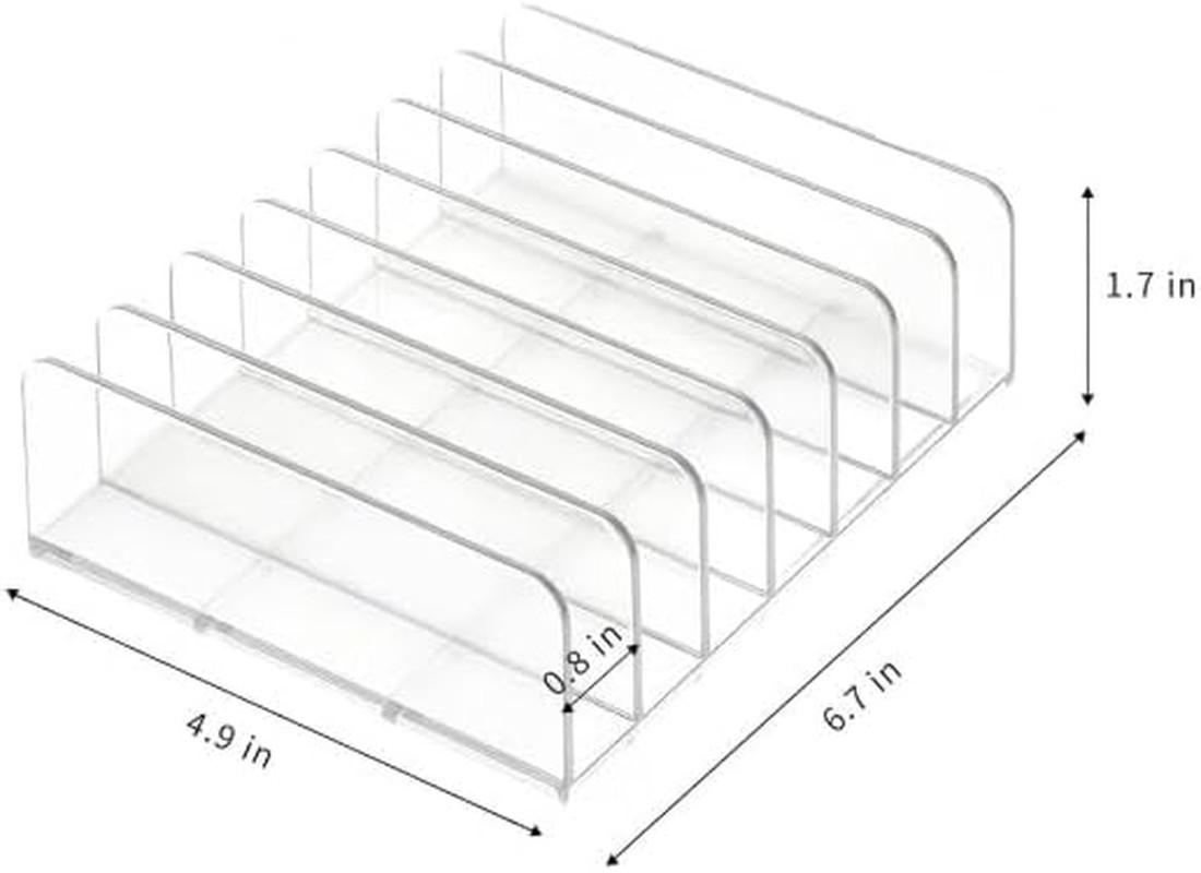 2 Pack Clear Acrylic CD DVD Holder Storage Box Display Rack for Media Shelf