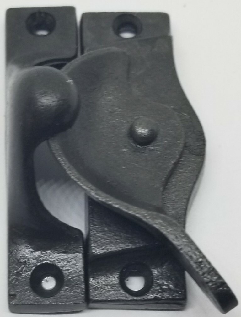 CAST IRON PLAIN Window Sash Lock Latch Catch rustic antique old vintage retro