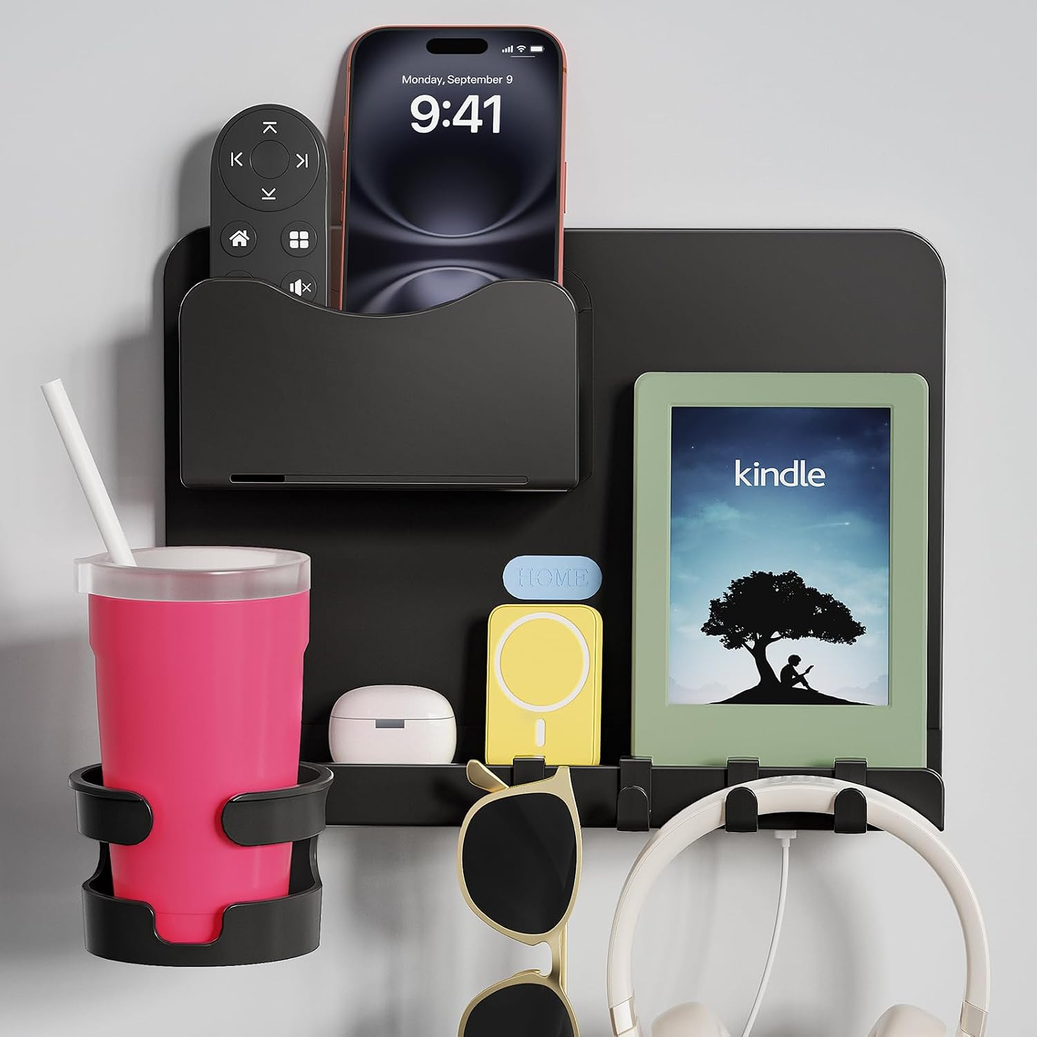 Floating Shelves for Bedside Shelf, Stick on Accessories Organizer, Wall Mount S