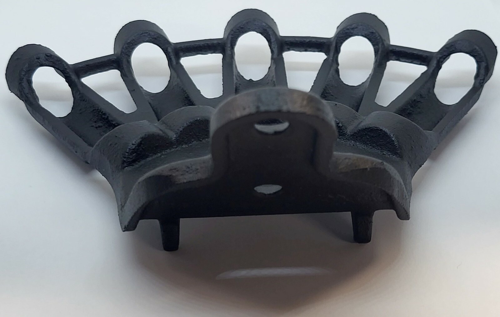 VINTAGE CAST IRON 5 FINGER FLAG HOLDER mount bracket Star Weather proof BLACK