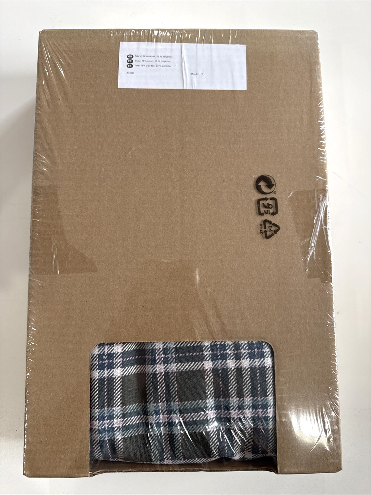 Ikea STOCKSUND Cover for Bench Segersta Multicolor Plaid 504.154.84 NEW