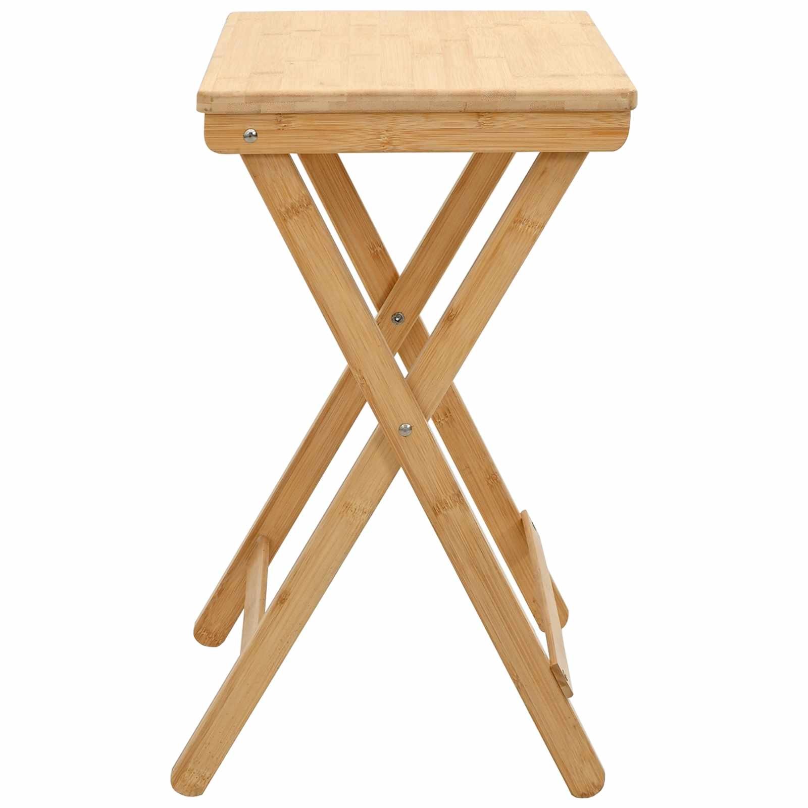 Kitchen Table Folding Natural 15.75 x 11.81 x 21.06 in Bamboo vidaXL