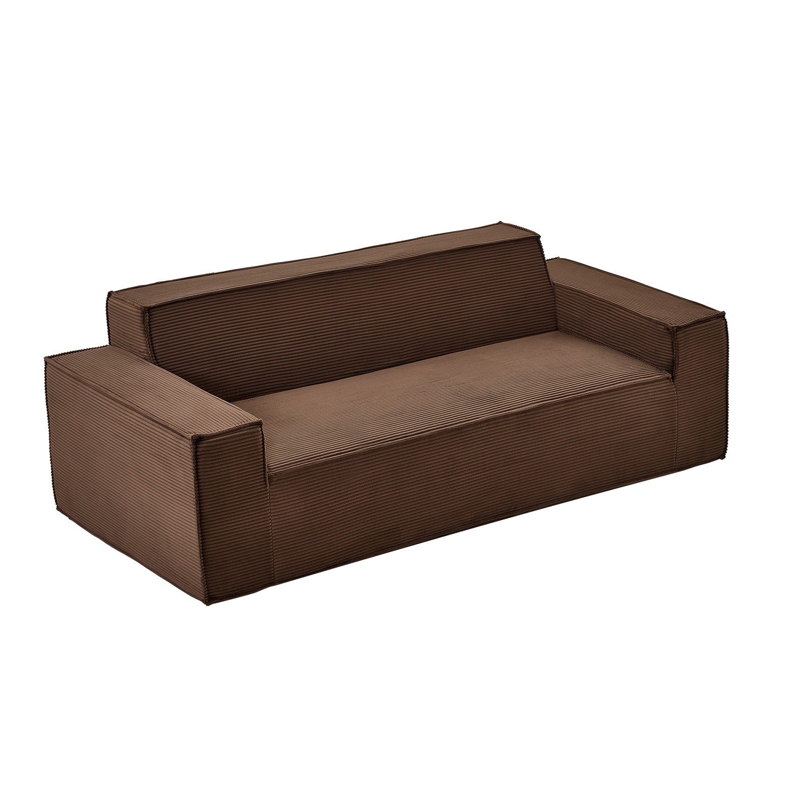 Uimoso 83 in Modern Sofa with Corduroy Fabric, Deep Seats, and Wide Armrests