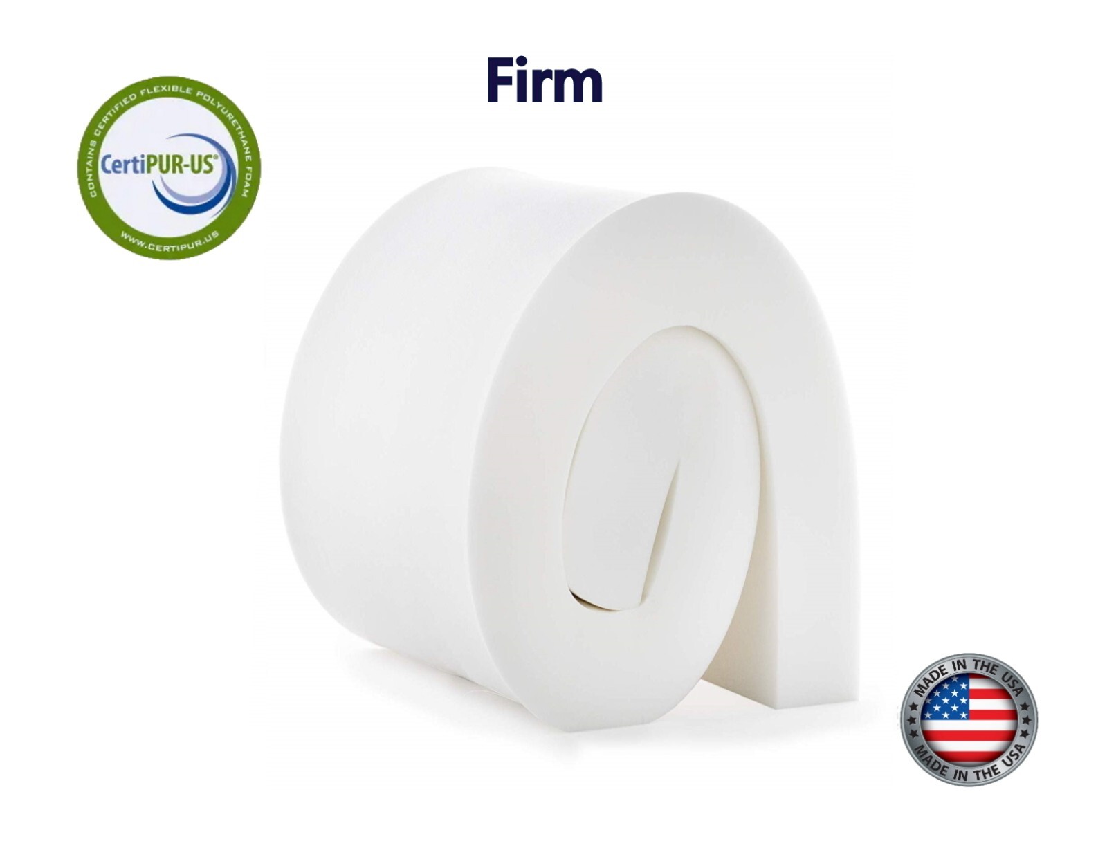 Upholstery Foam Cushion 6″x 30″x 80″ (Firm) 1.8 lb/per cubic ft density 48lb-ILD
