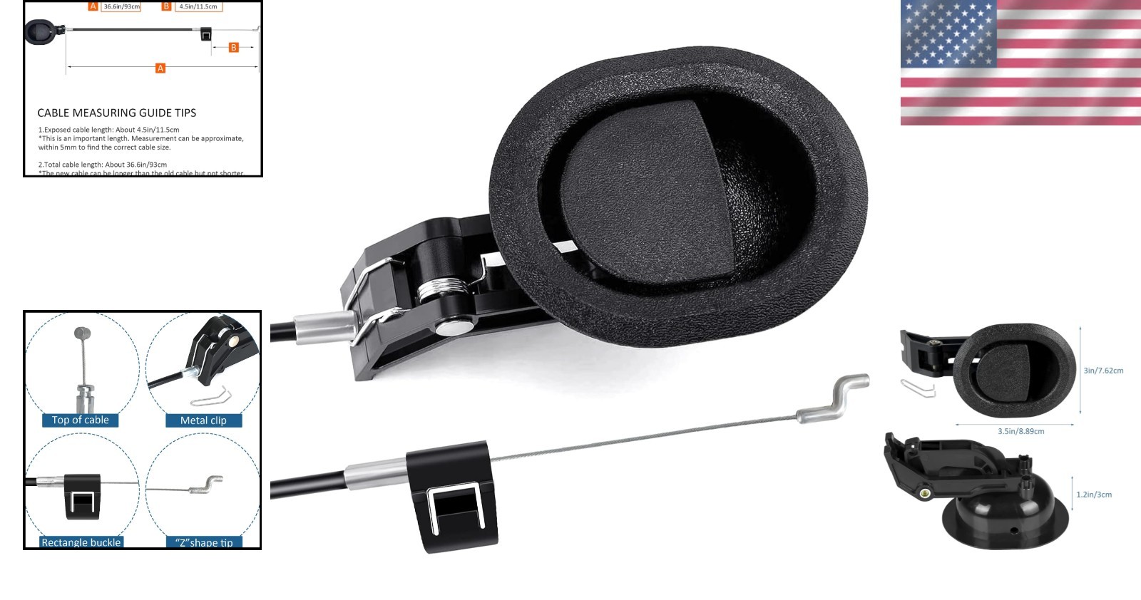 Universal Recliner Replacement Parts Kit with Handle & Cable – Easy Repair Set