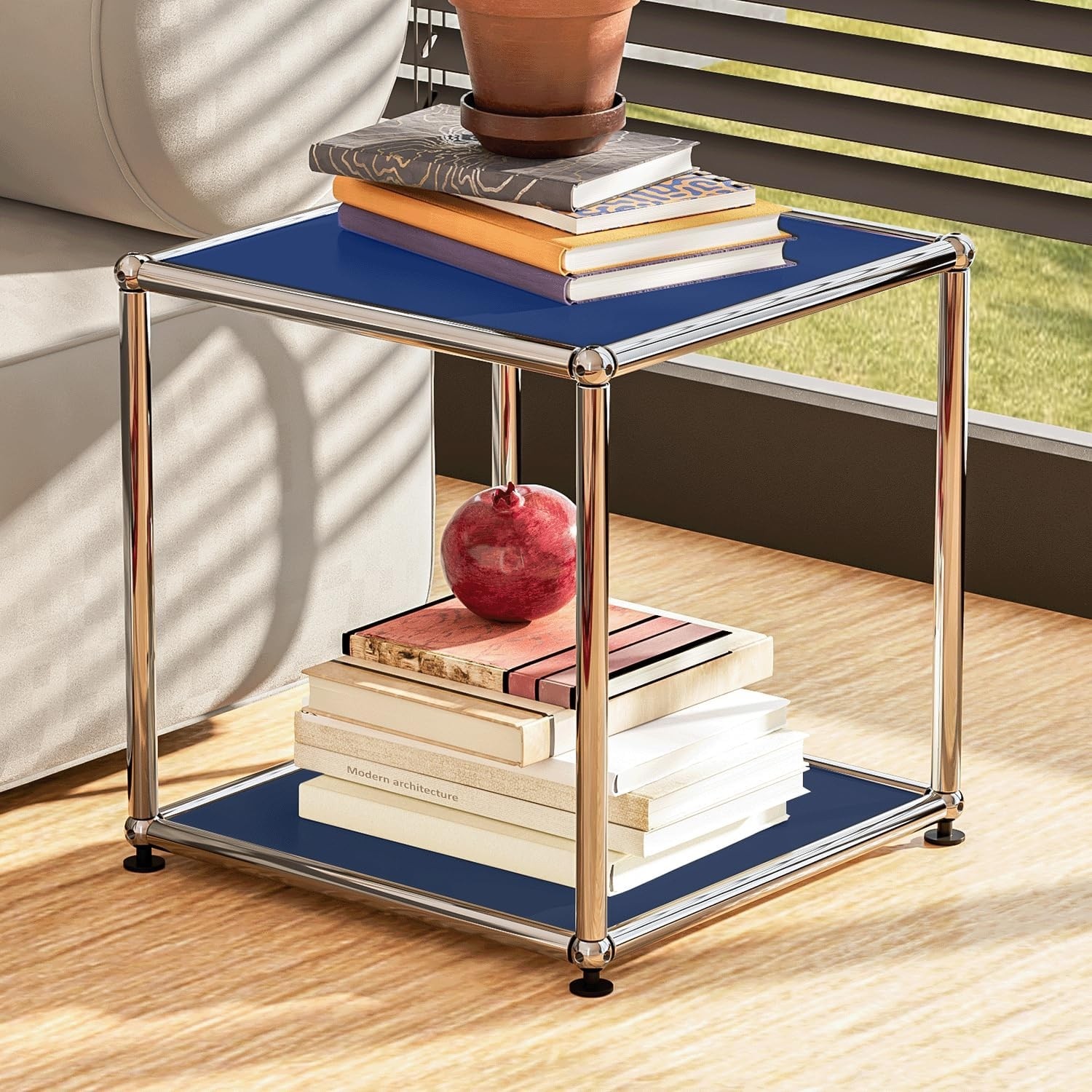 Classic USM Haller Style Compact Nightstand Open Shelf Side Table Bedside Table
