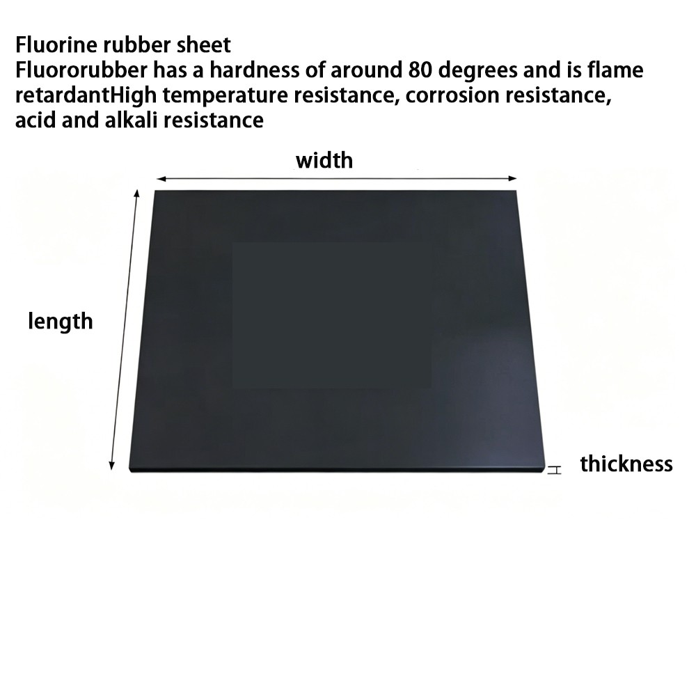 Rubber Sheet FKM (80A) Fluoroelastomer Material Gasket Flame Retardant