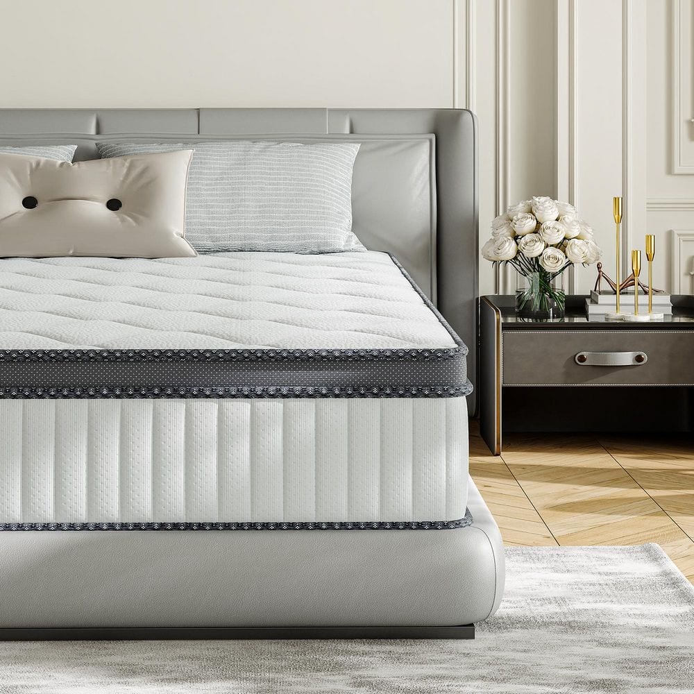 Babo Care Queen Medium Hybrid Memory Foam 14″ Hypoallergenic Breathable Mattress