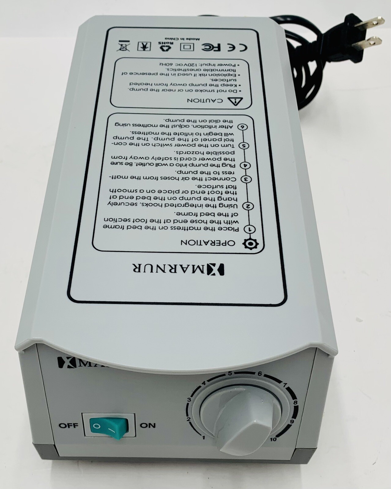 Marnur MRHC-QDC301 Replacement Bed Pump