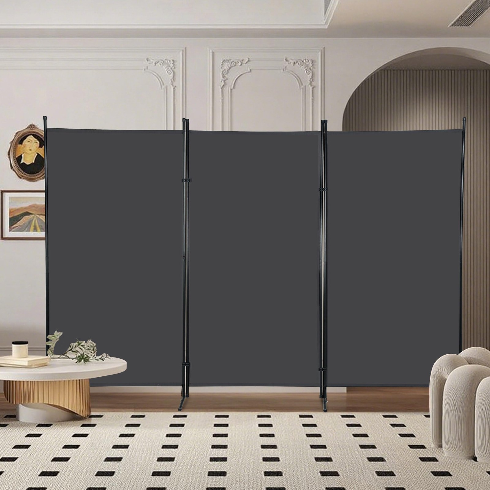FDW 3-Panel Room Divider Privacy Screen, 6FT Portable Folding Partition with …