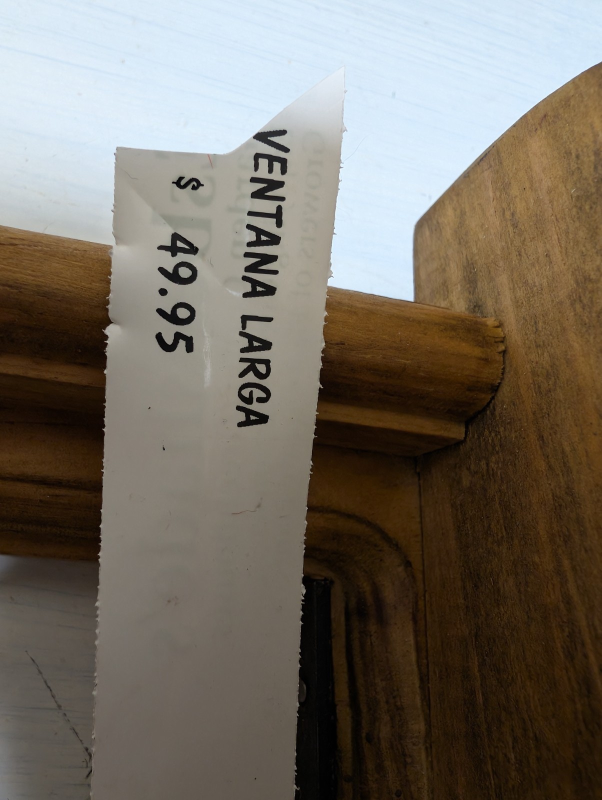 NOS Wood And Iron Art Deco Tree Wall Hanging Display Shelf 29.5″X9.5″X5.75″