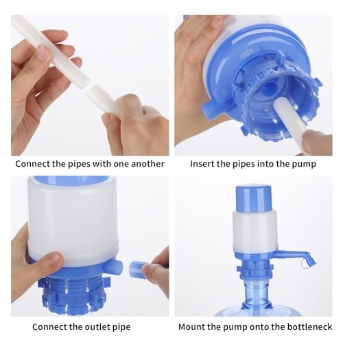 Drinking Water Hand Press Pump for Bottled Water Dispenser 5-6 Gal Home Office
