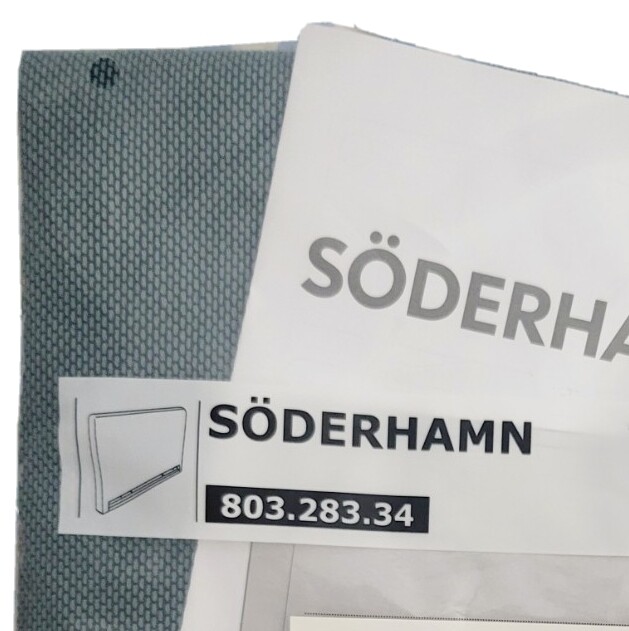 Ikea SODERHAMN Cover for armrest COVER ONLY, finnsta turquoise 803.283.34 – NEW