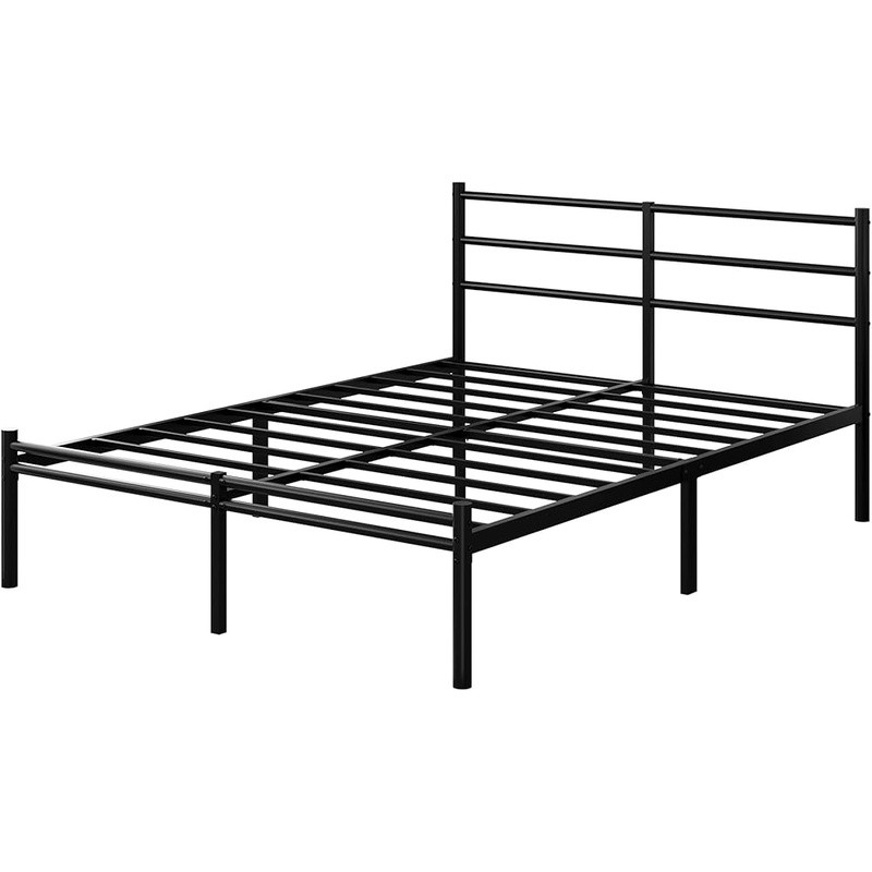 Sturdy Metal Full Bed Frame W/ Under-Bed Storage Squeak Resistant Easy Assembly