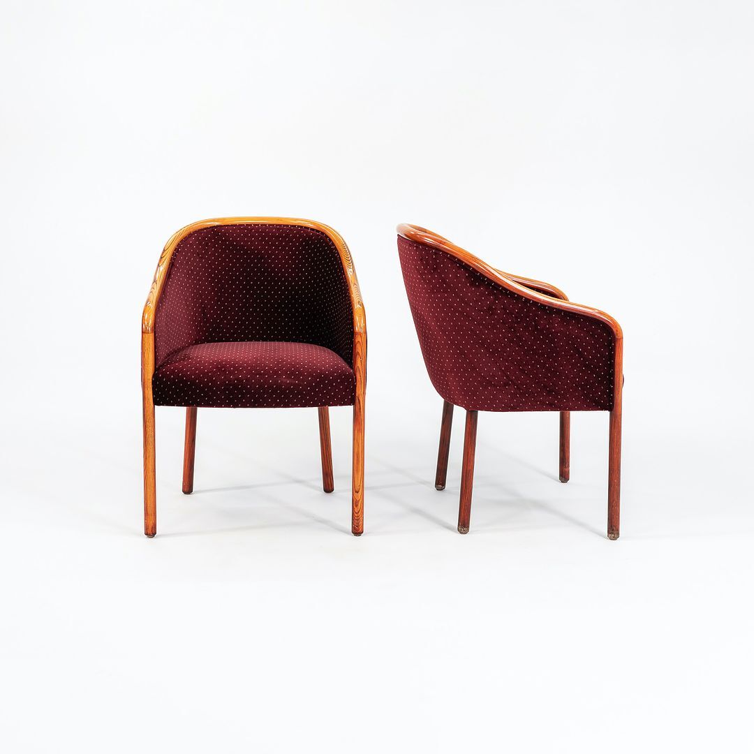 1982 Ward Bennett for Brickel Associates Bankers Chair w Ash and Mohair 5x Avail