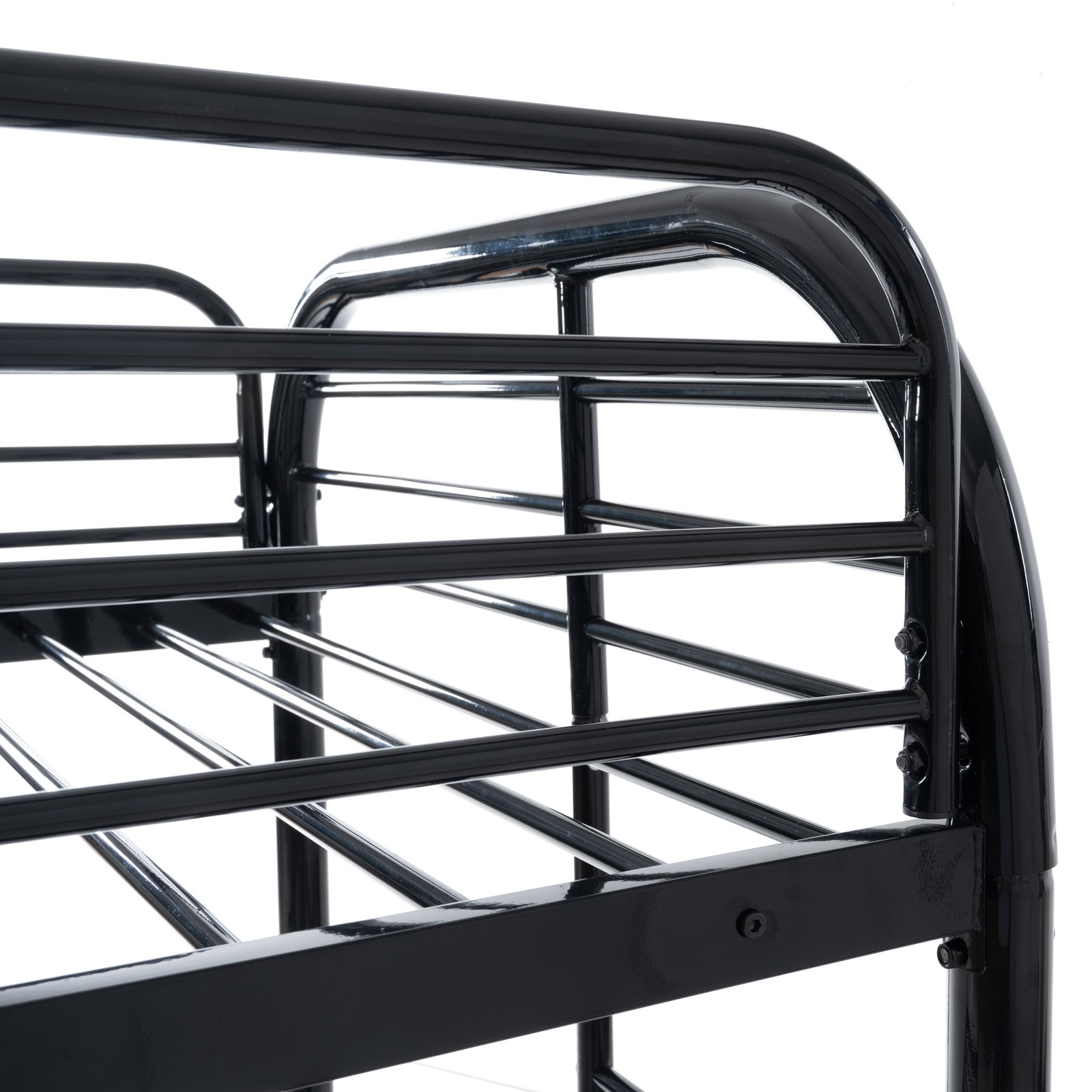 NEW Twin Over Twin House Bed Bunk Bed with Safety Protection for Dorms Apartment