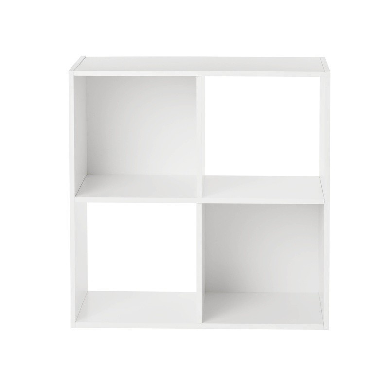 4-Cube Storage Organizer Bookcase Shelving Unit Home Office Living Room New