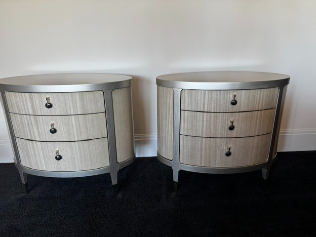 Caracole A Dream Come True Nightstands Set of 2 Champagne Shimmer Luxury Designe