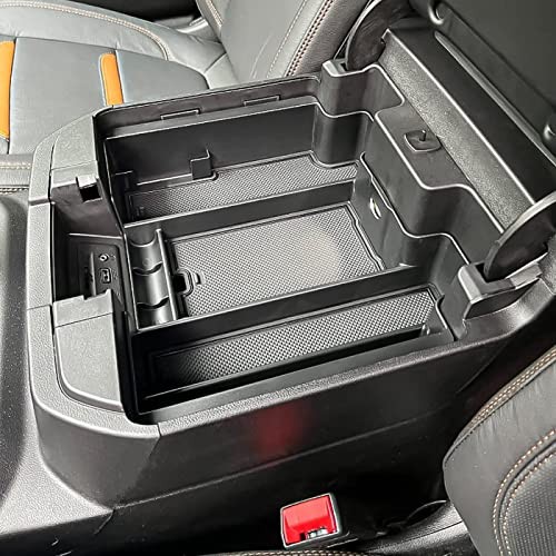 Center Console Organizer Compatible with 2020-2023 Silverado/Sierra black