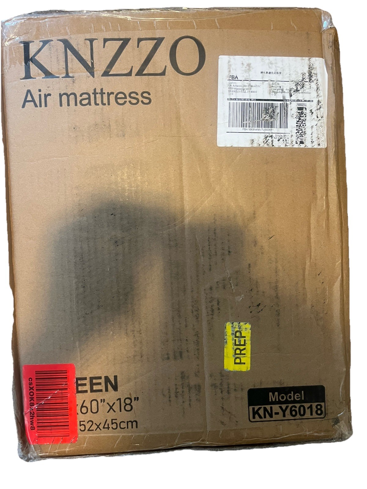 KNZZO Queen Air Mattress with Built-in Pump, 18″ Top Inflatable Mattress with