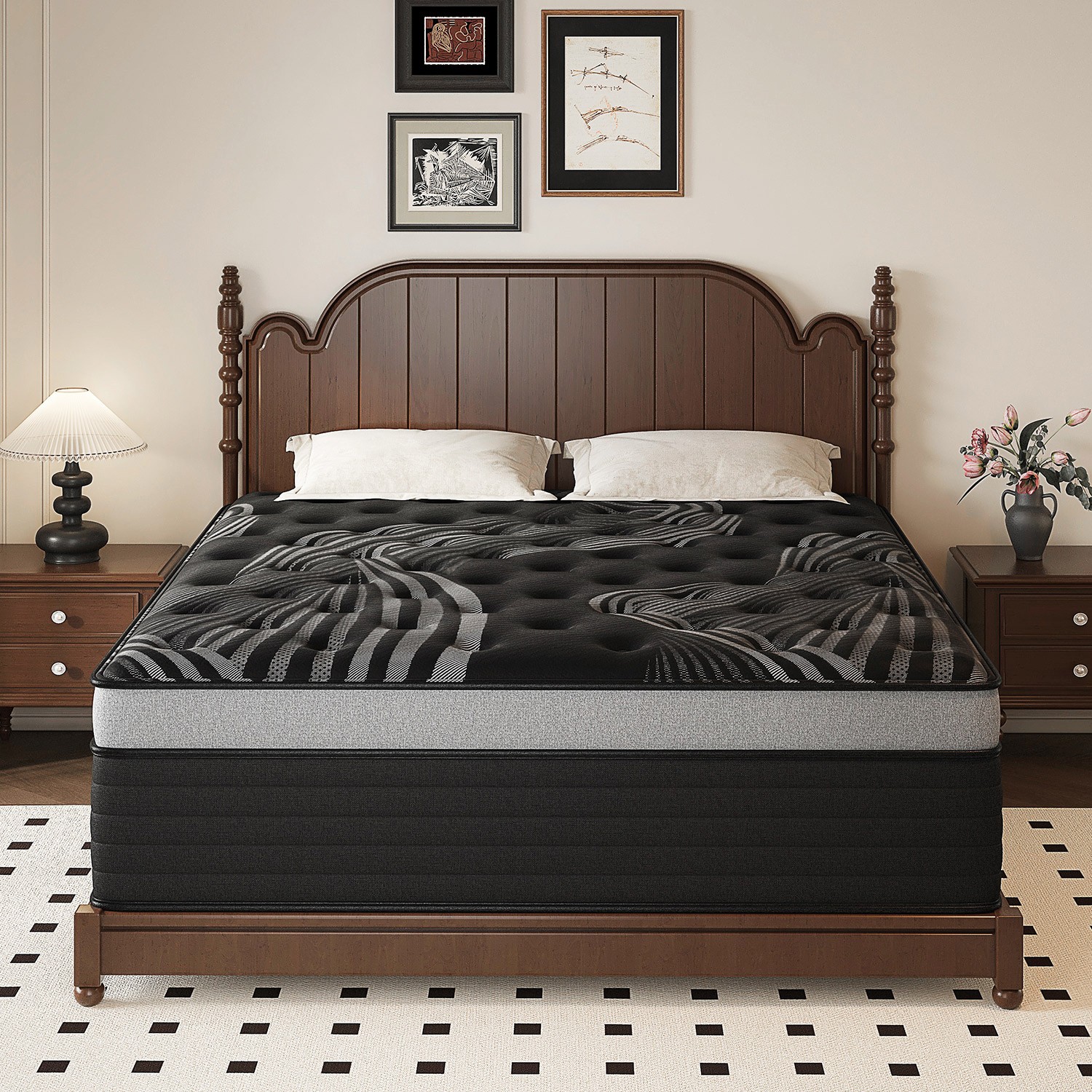12″ 14″Twin Full Queen King Size Gel Memory Foam Spring Mattress In A Box