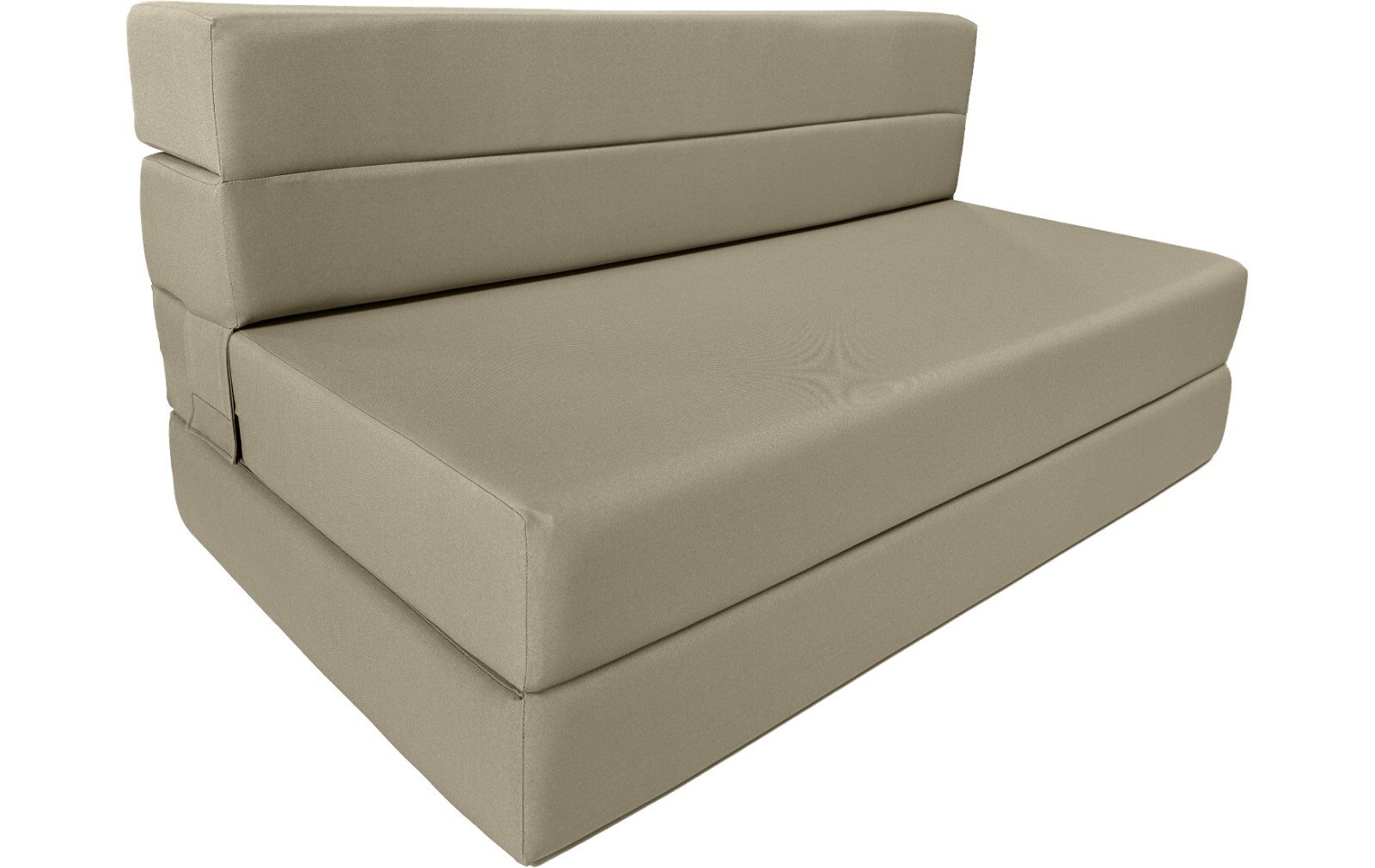 Folding Foam Mattresses, Chair Lounger, Studio Guest Beds, 6 x 48 x 80, Tan