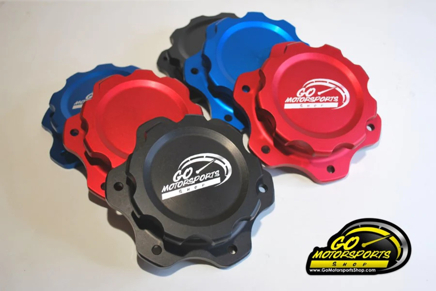 Race Car Fuel Cell Cap & Bung | 6-Bolt Jaz fuel cell with a 4.438” hole | Red Bl
