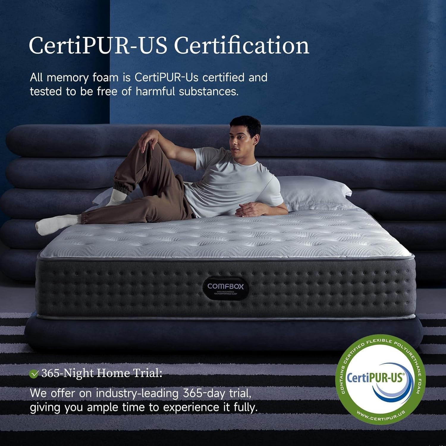 10.5 Inch Full Size Mattress | The Feel Most Sleepers Prefer | Hybrid Full
