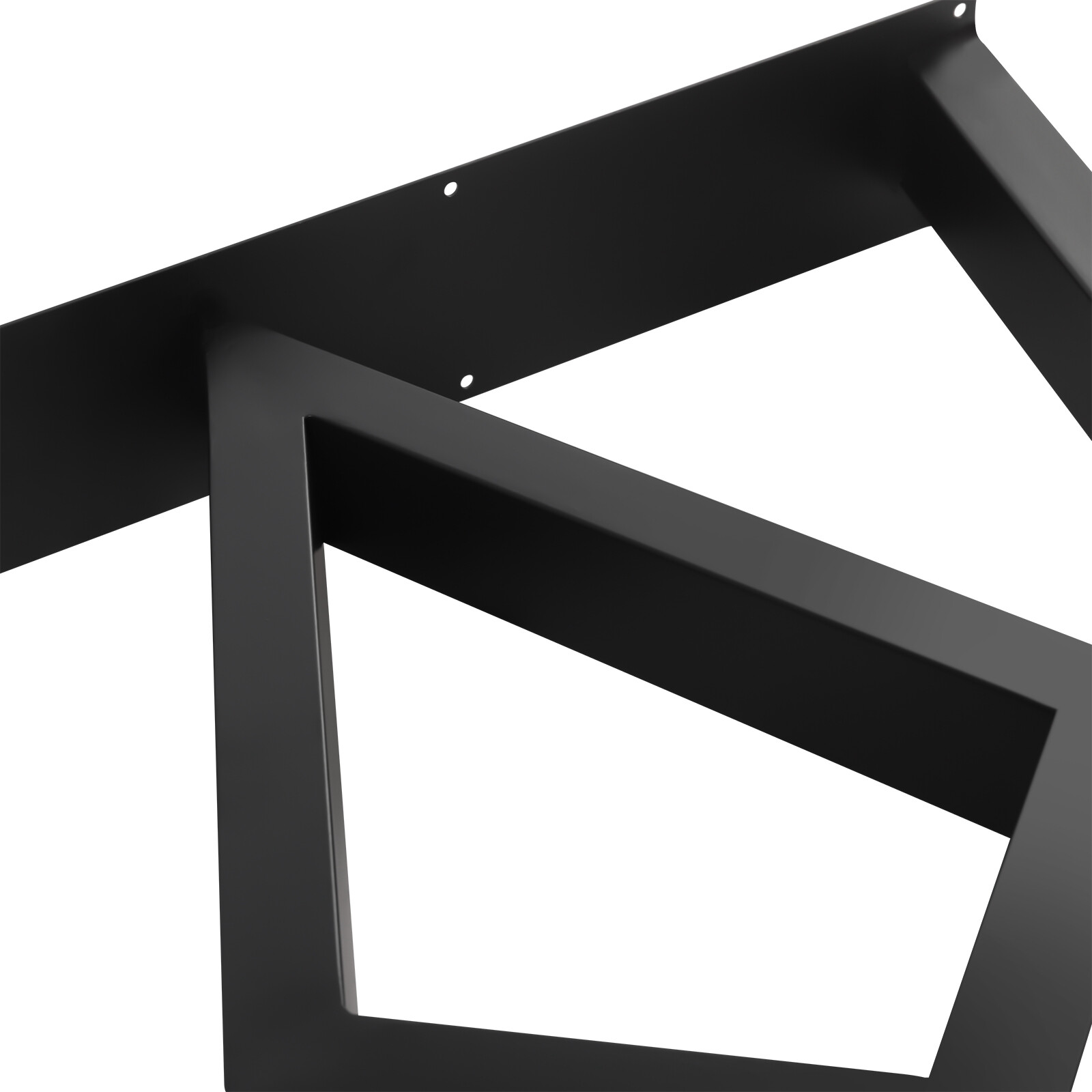 Modern Black Steel Table Legs Set Of 2 24 × 28 In Heavy Duty 440 Lb Capacity