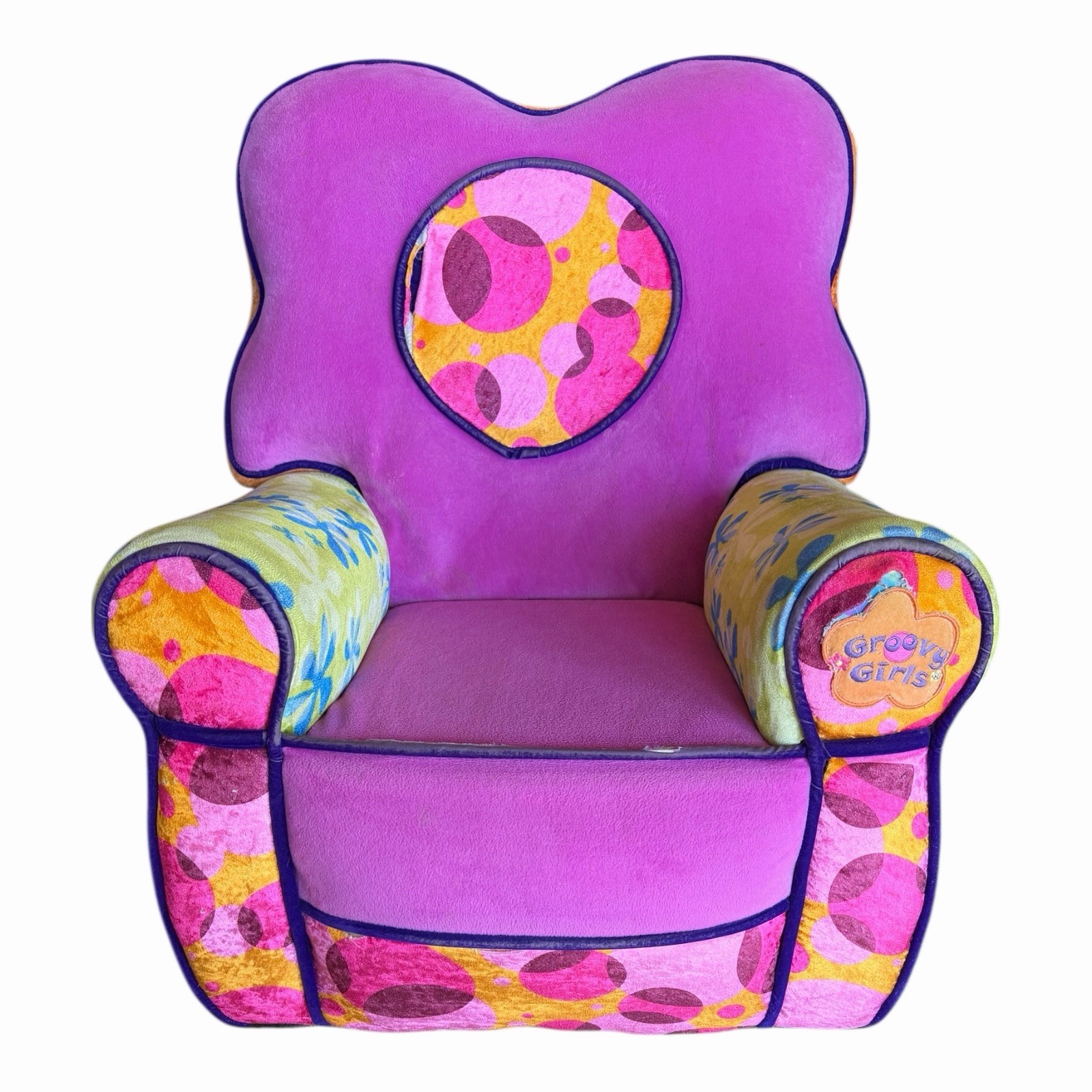 Rare 2000s Groovy Girls Supersize Awesome Armchair 30” Plush Kids Chair Vintage