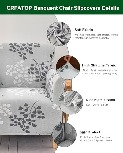 CRFATOP Accent Chair Cover, Stretch Armchair Slipcover for Living Room | Mid …