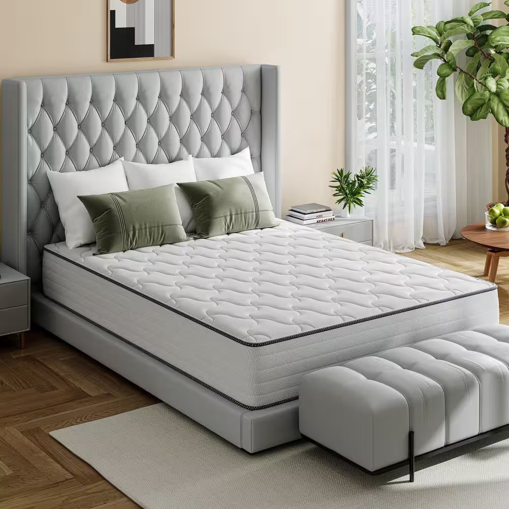 Full Medium Plush Hybrid Memory Foam 8 In. Individual Pocket Spring Breathable a