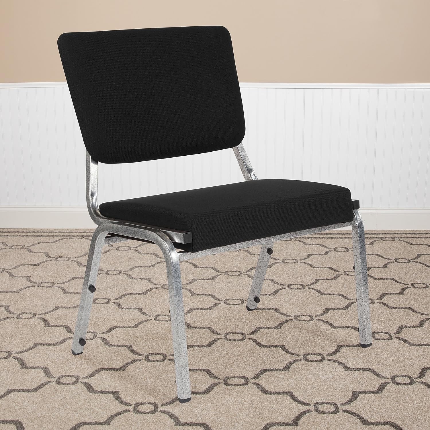 HERCULES Series 1000 lb. Rated Black Antimicrobial Fabric Bariatric Medical