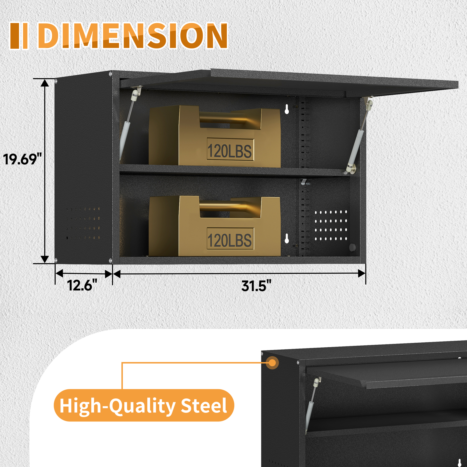 Rolling Tool Storage Cabinet System Workshop Set Kitchen Garage Wall Cabinet 4Pc