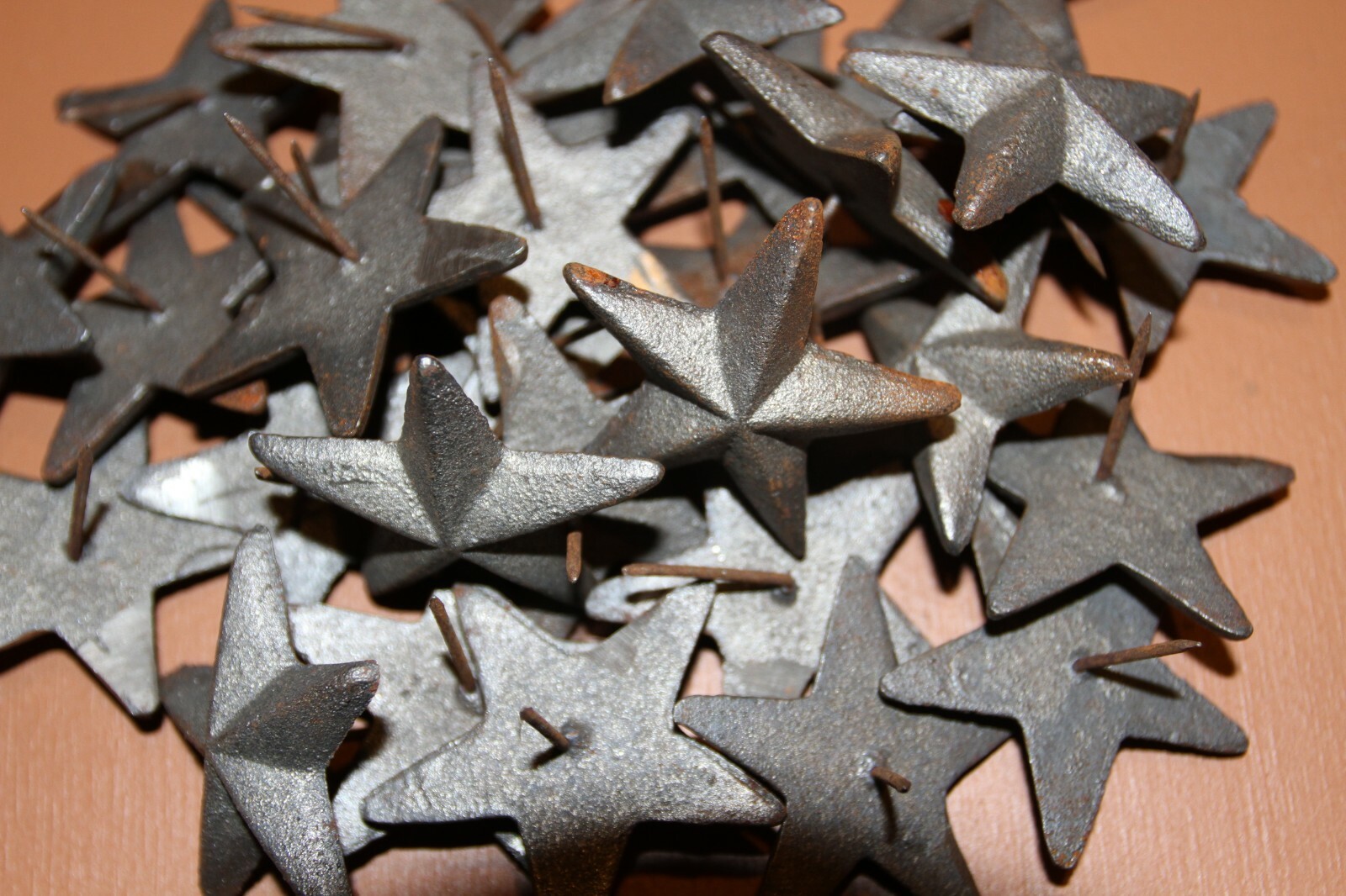 10-2 inch, hand forged star nails,Western Accents,country decor,rustic SN-2