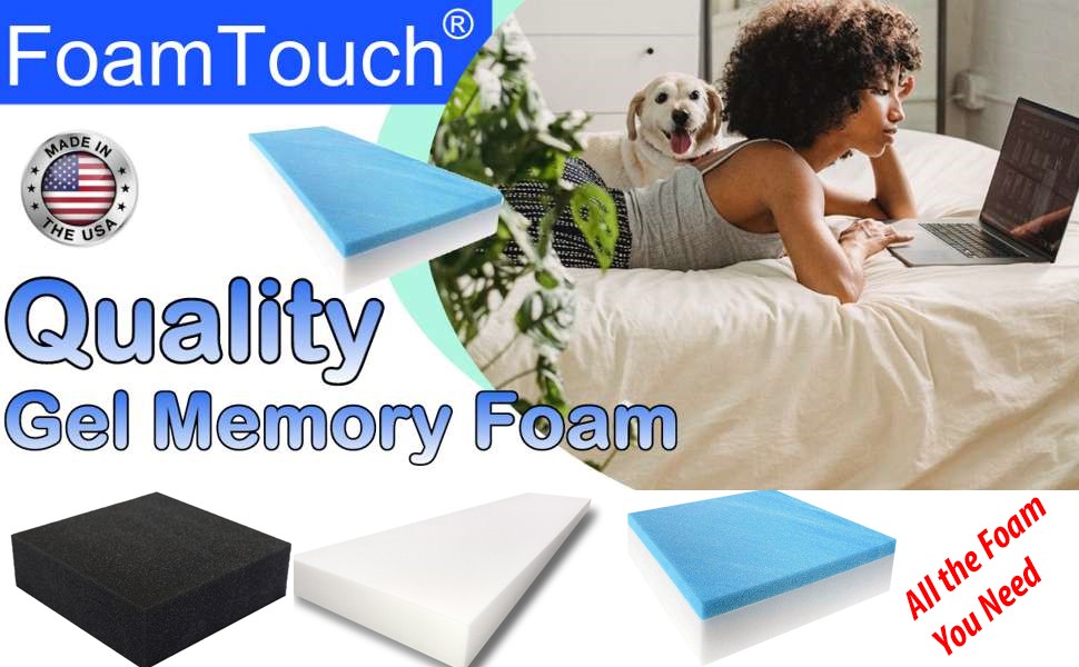 36″ Width x 72″ Length Camper/RV bunk Mattress with Gel Memory Foam -No Cover