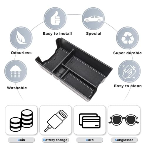 5PCS Center Console Organizer for 2026 Toyota RAV4 5 PCS Center Console Tray