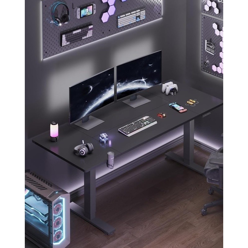 Oversized Adjustable Standing Desk W/ Memory Control & Cable Management New