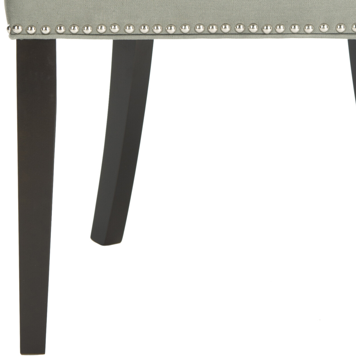 SAFAVIEH Afton 20”H Side Chair Set of 2 Silver Nail Head | Granite |