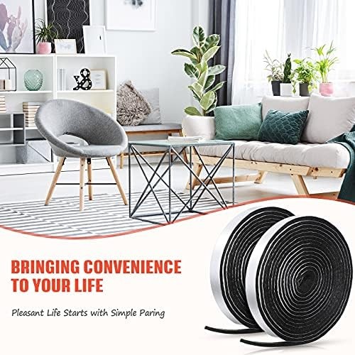 Zonon 4 Rolls 120 Inch Felt Strip with Adhesive Backing Felt Tapes Furniture Str